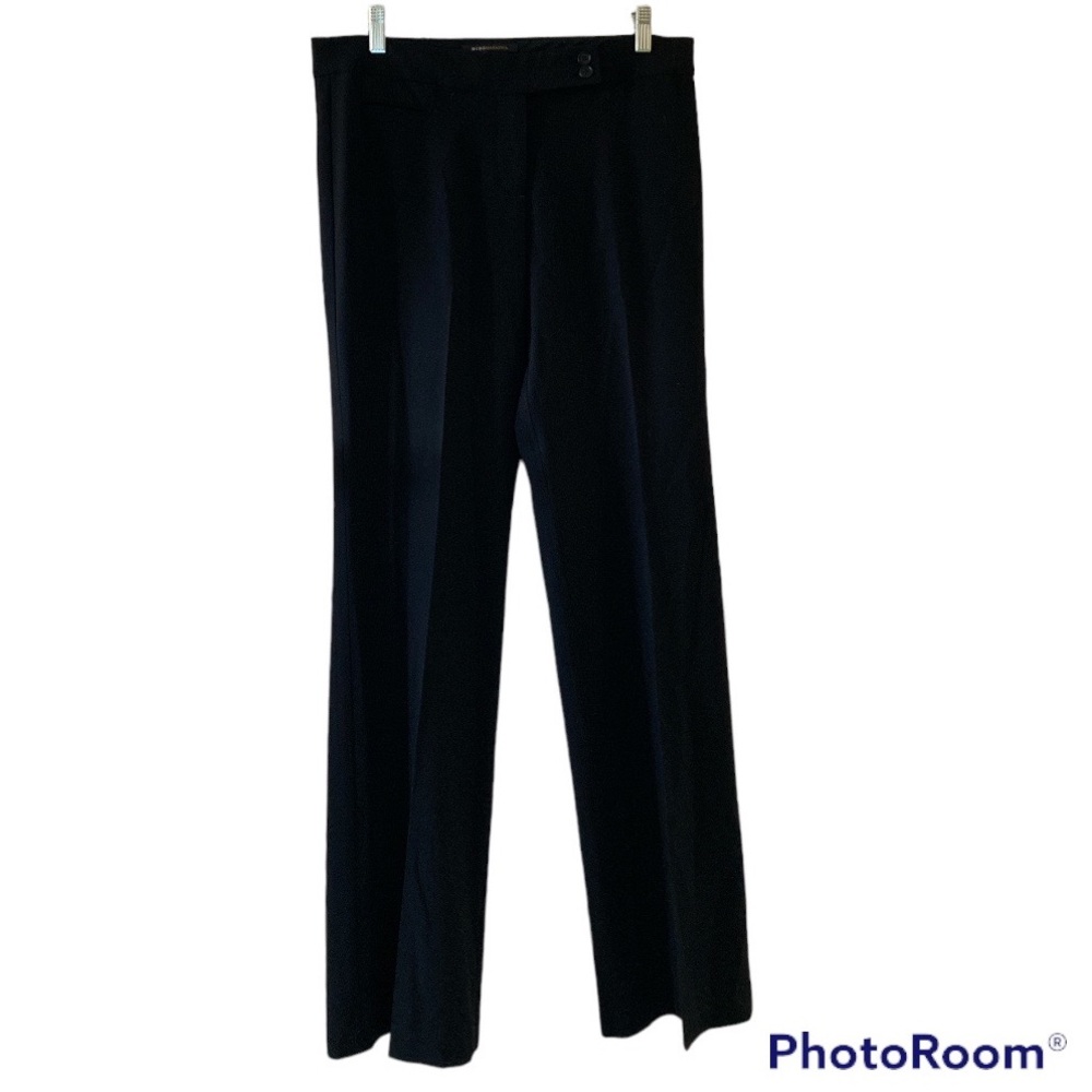 BCBGMaxAzria sz 8 black boot cut pants slacks trousers